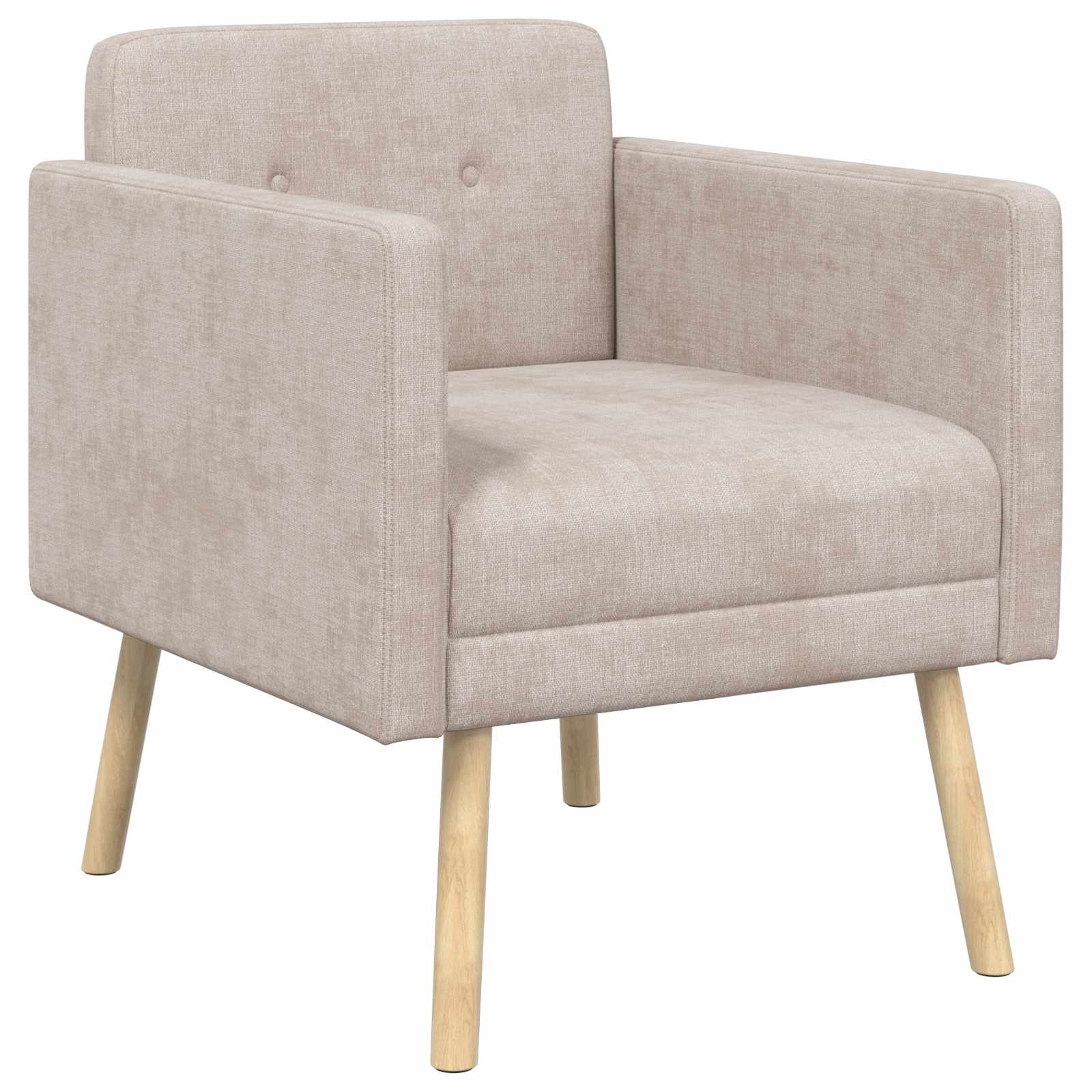 Accentfåtölj Beige Chenilletyg