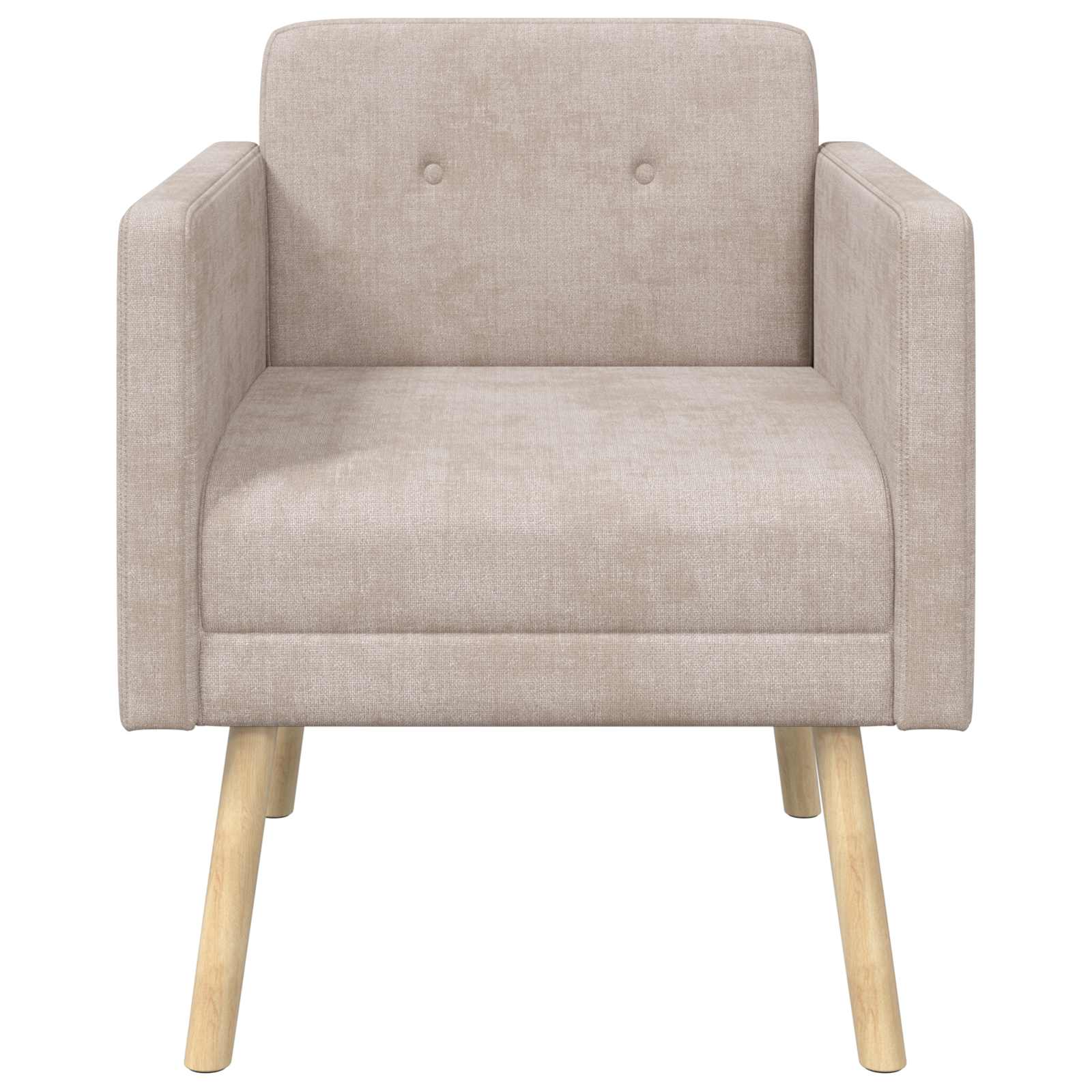 Accentfåtölj Beige Chenilletyg