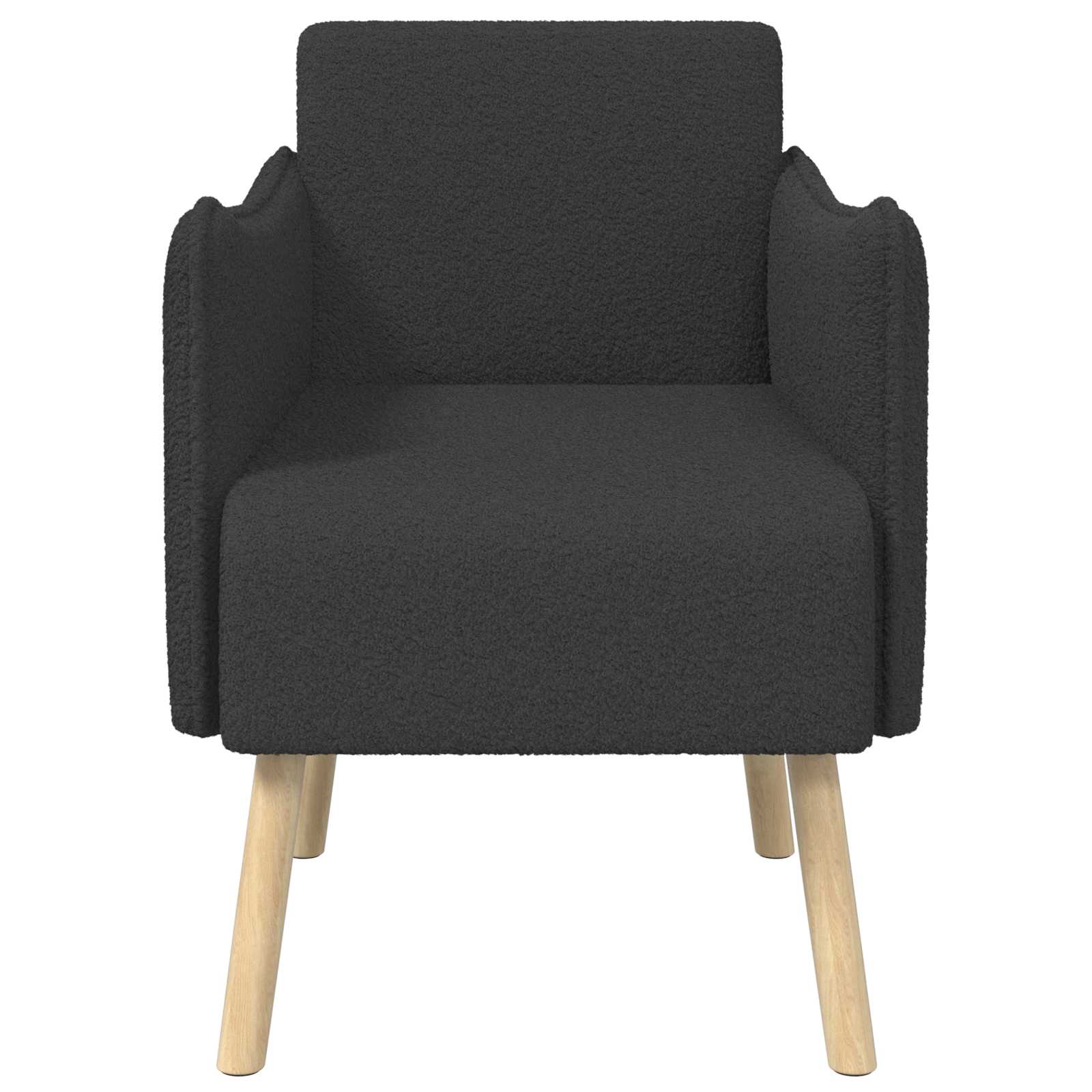 Accentfåtölj Mörkgrå Bouclé