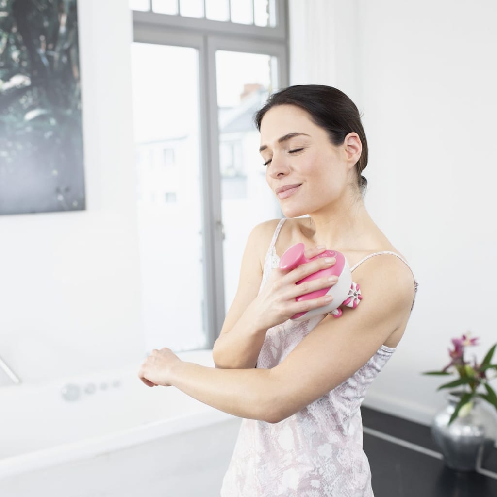 Medisana Elektrisk massageapparat mot celluliter AC 900 rosa och vit