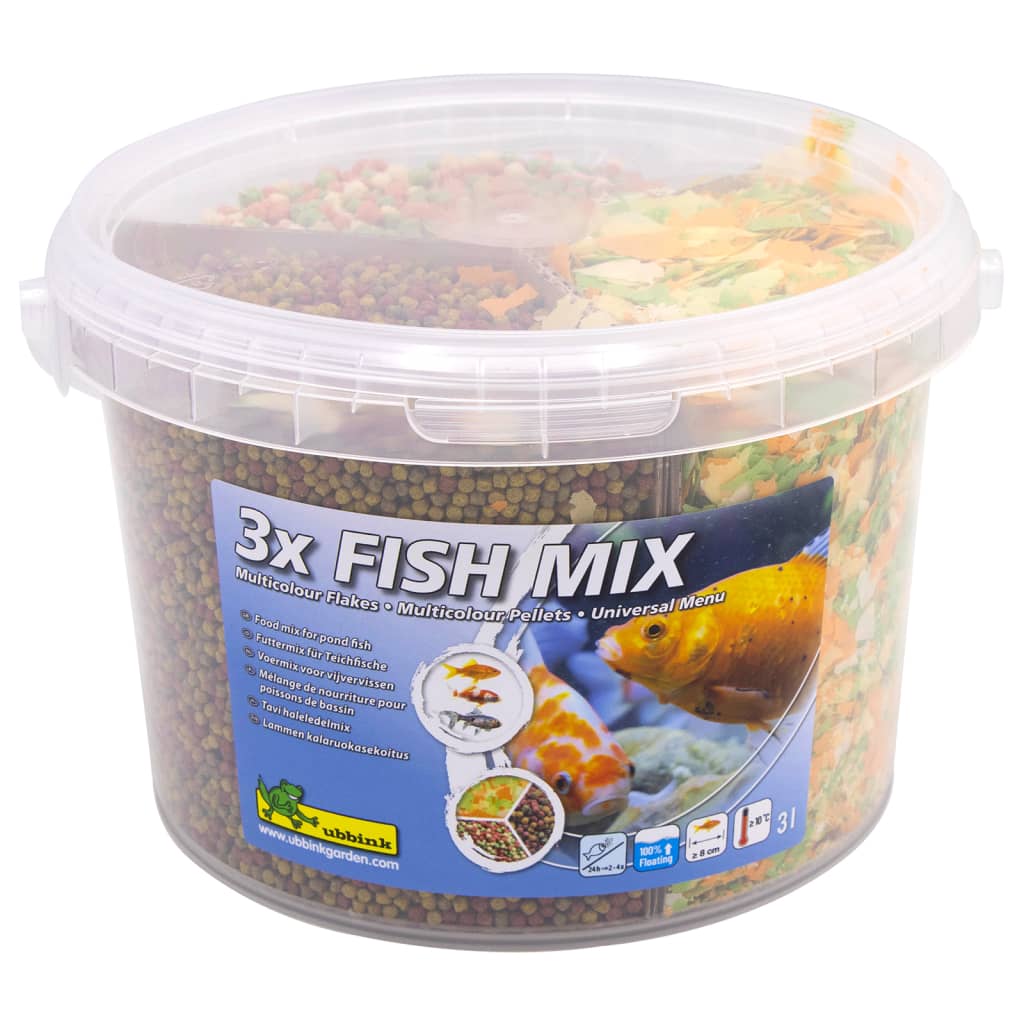 Ubbink Fiskmat blandning Fish Mix 3 L