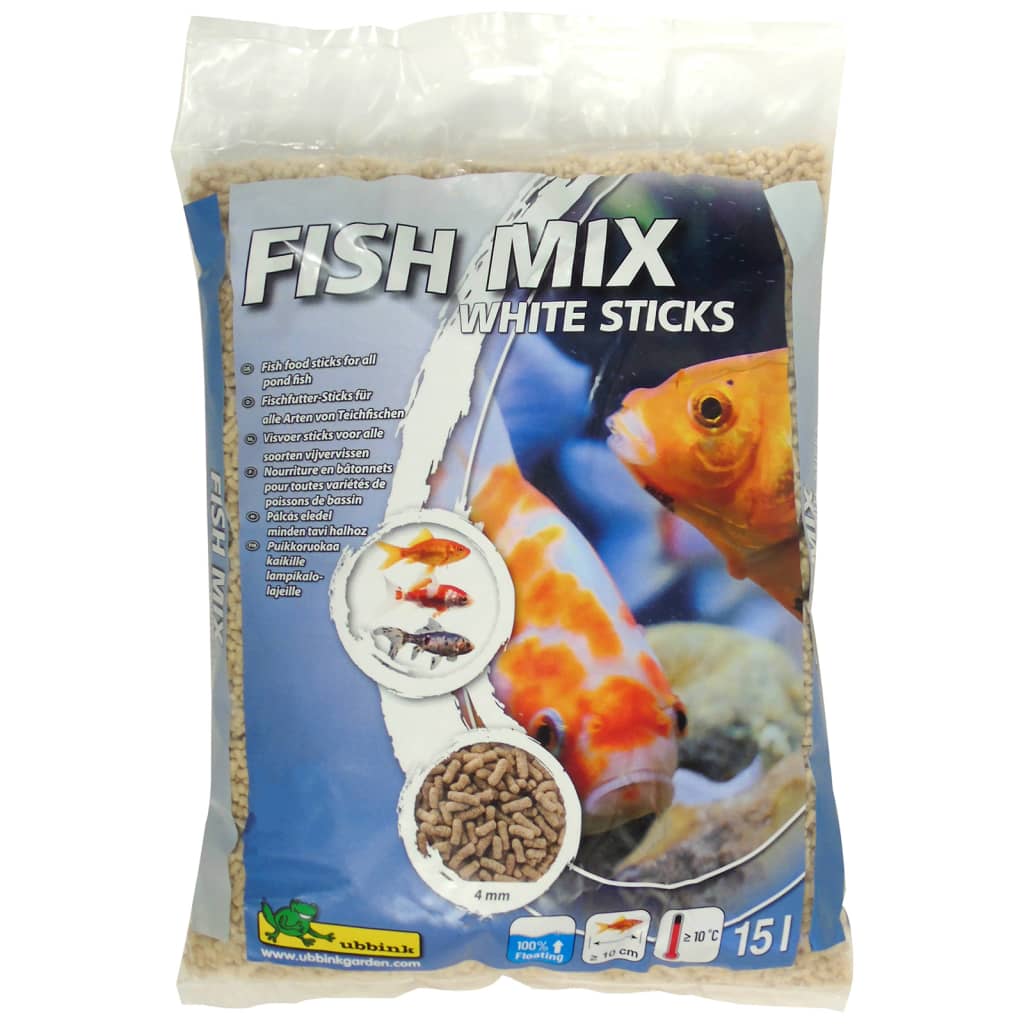 Ubbink Fiskmat Fish Mix White Sticks 4 mm 15 L