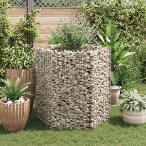 Hexagonal planteringsgabion upphöjd 100x90x100 cm