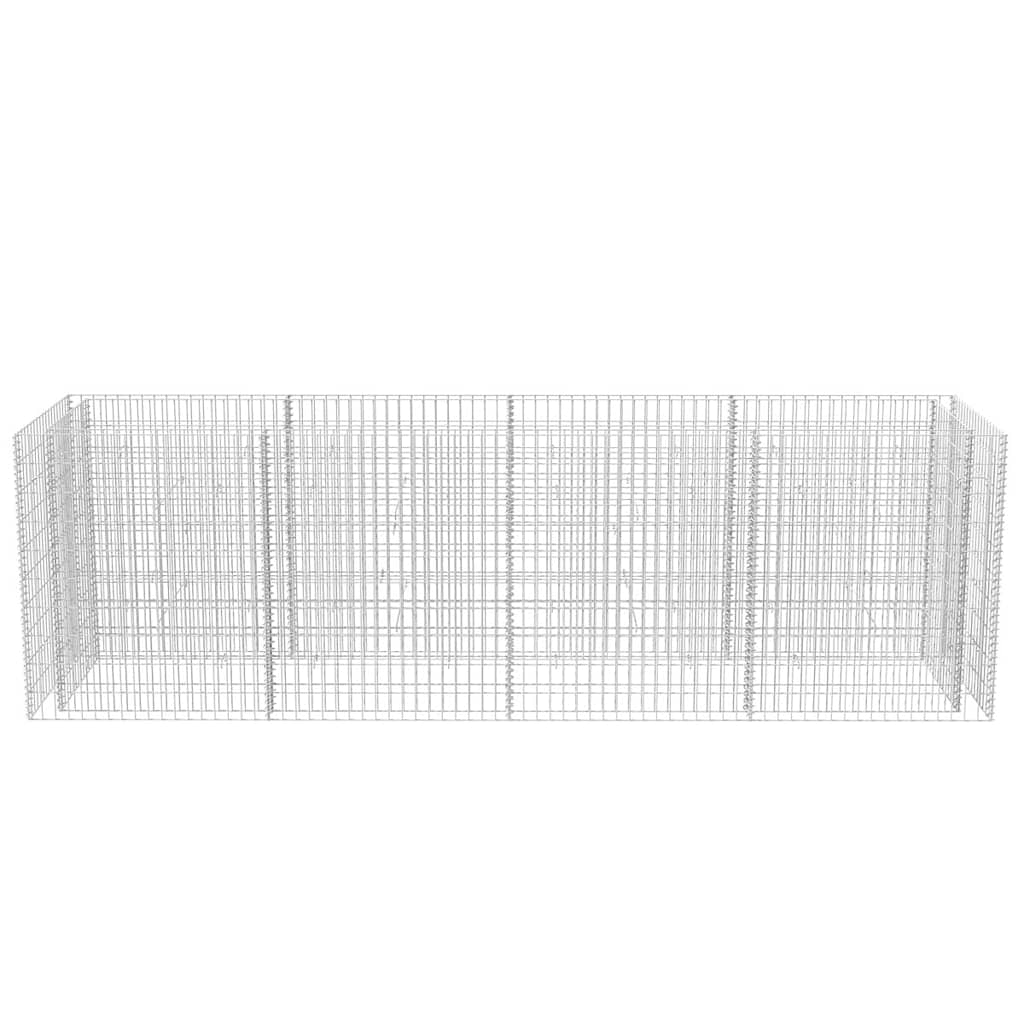 Planteringsgabion upphöjd stål 360x90x100 cm