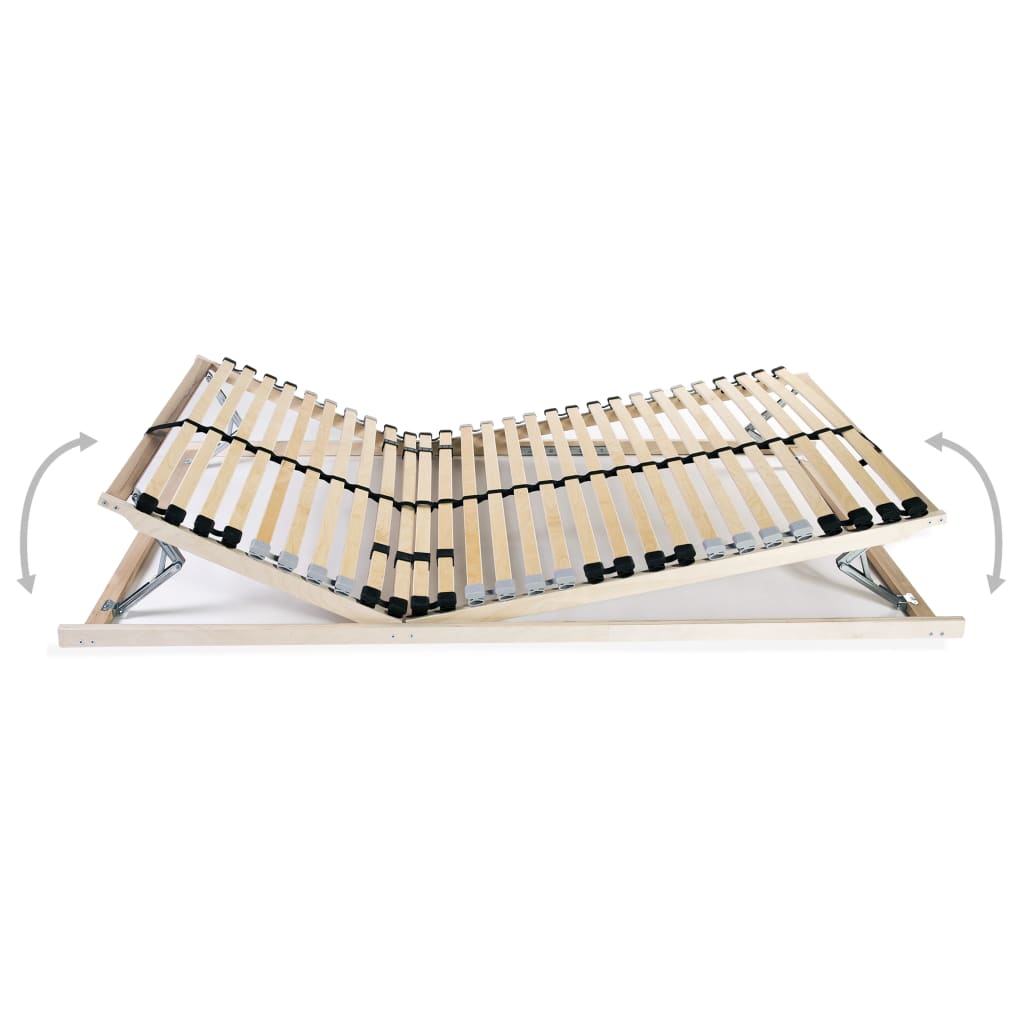 Ribbotten utan madrass med 28 ribbor 7 zoner 90x200 cm