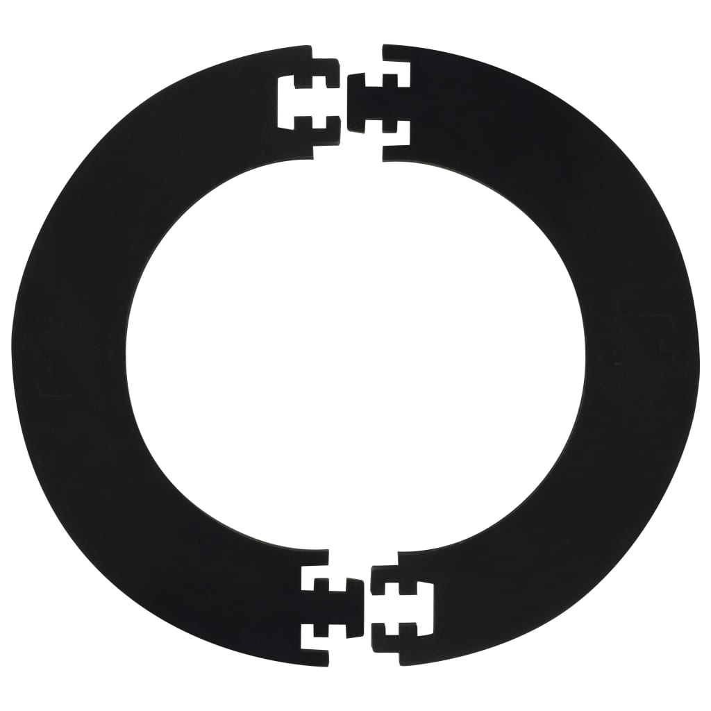 Professionell darttavla sisal med 6 pilar och väggskydd