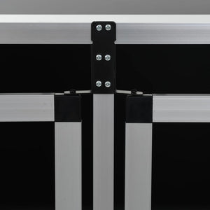 Hundbur med dubbel dörr 94x88x69 cm