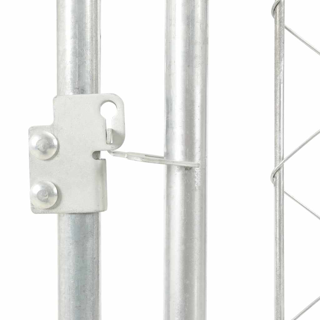 Hundgård med tak för utomhusbruk 100x100x125 cm