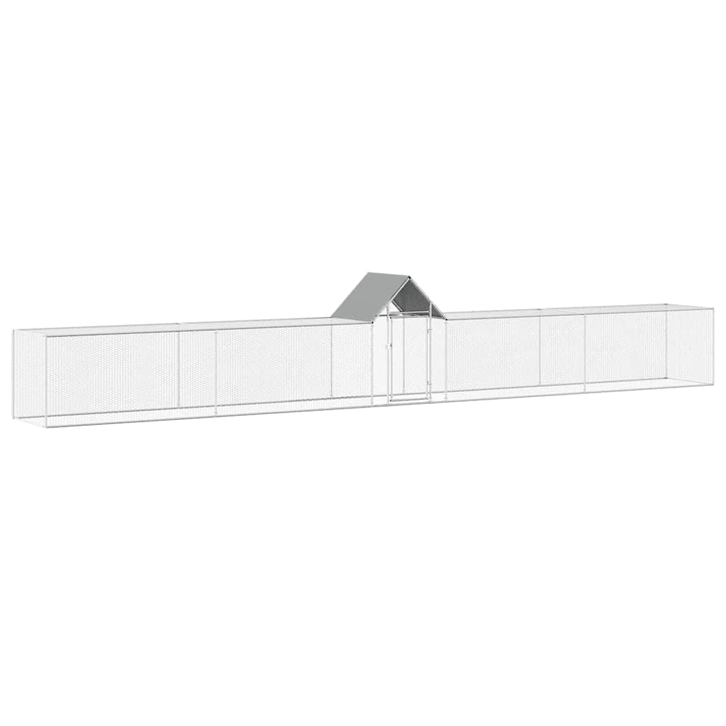 Hönsbur 9x1x1,5 m galvaniserat stål