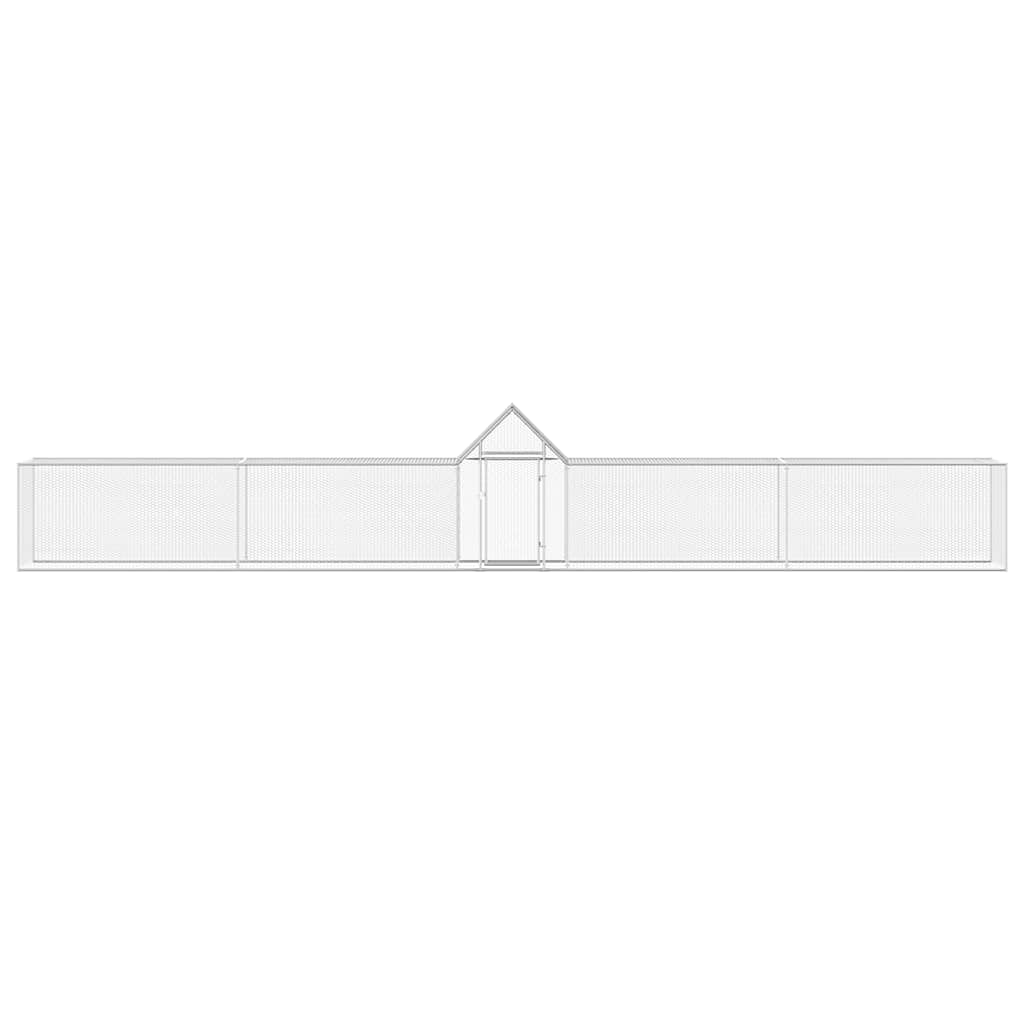 Hönsbur 9x1x1,5 m galvaniserat stål