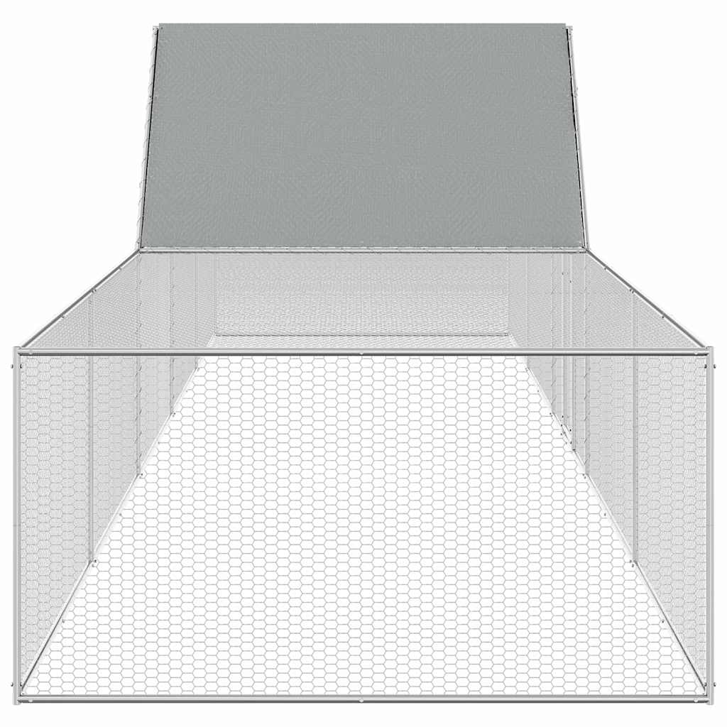 Hönsbur 10x2x2 m galvaniserat stål