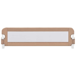 Sängskena för barn taupe 150x42 cm polyester