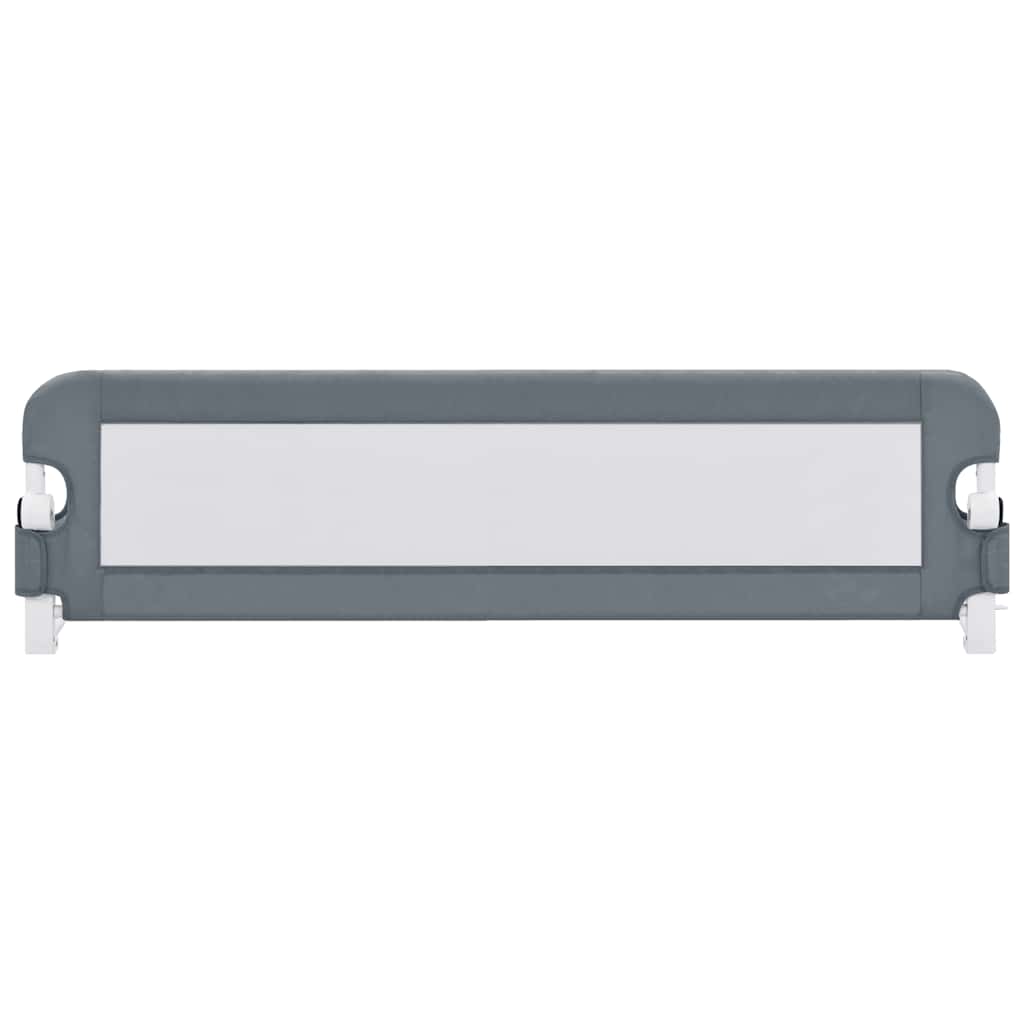 Sängskena för barn grå 120x42 cm polyester