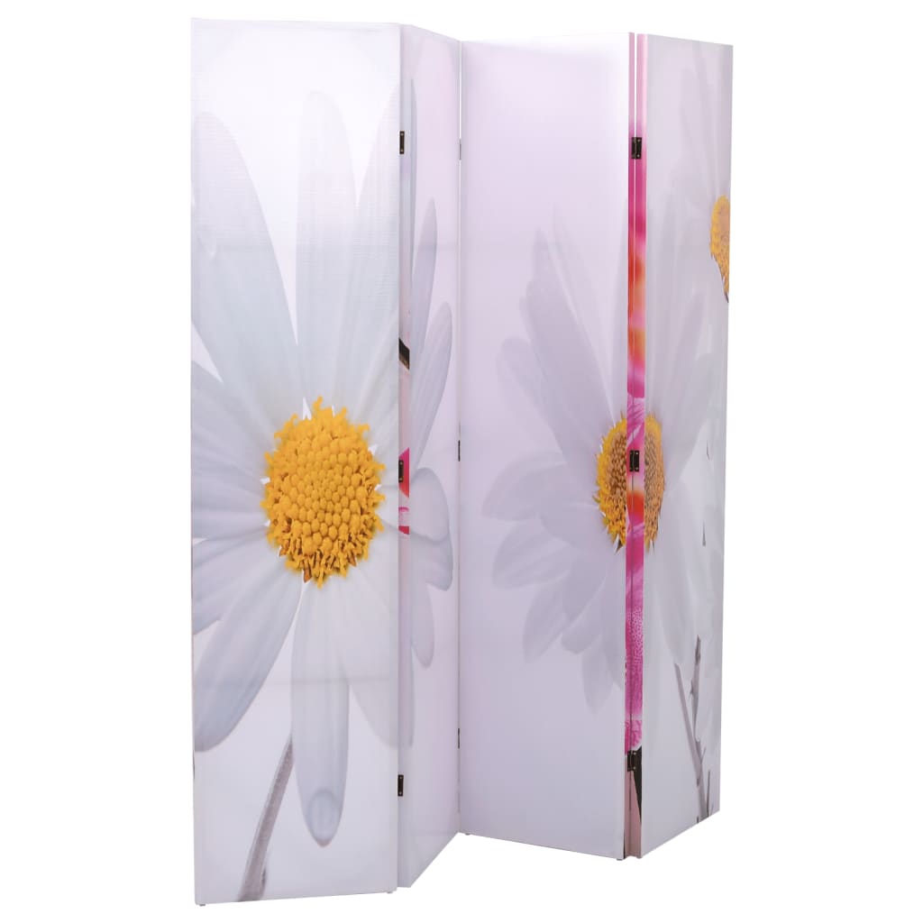 Vikbar rumsavdelare 160x170 cm blomma