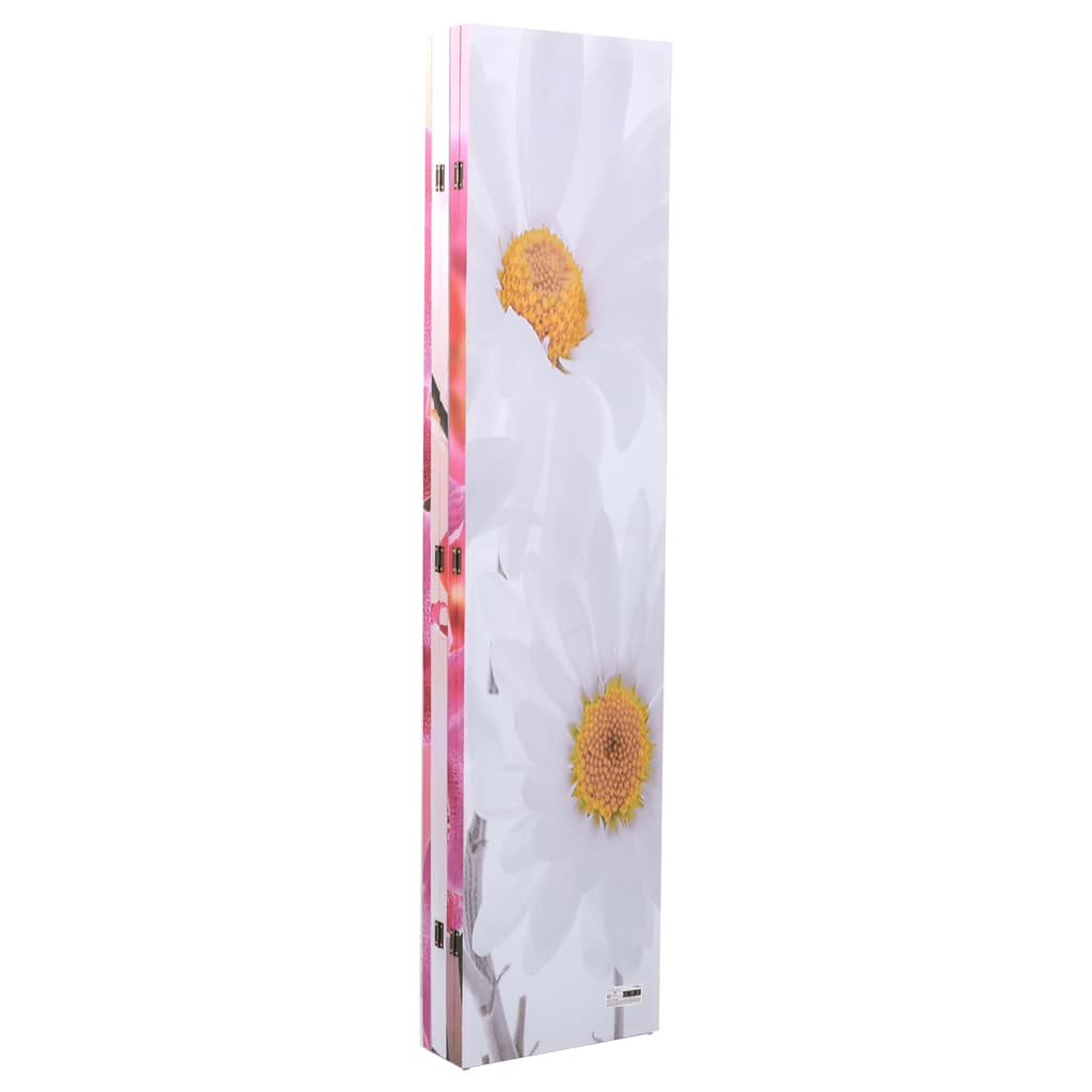 Vikbar rumsavdelare 200x170 cm blomma