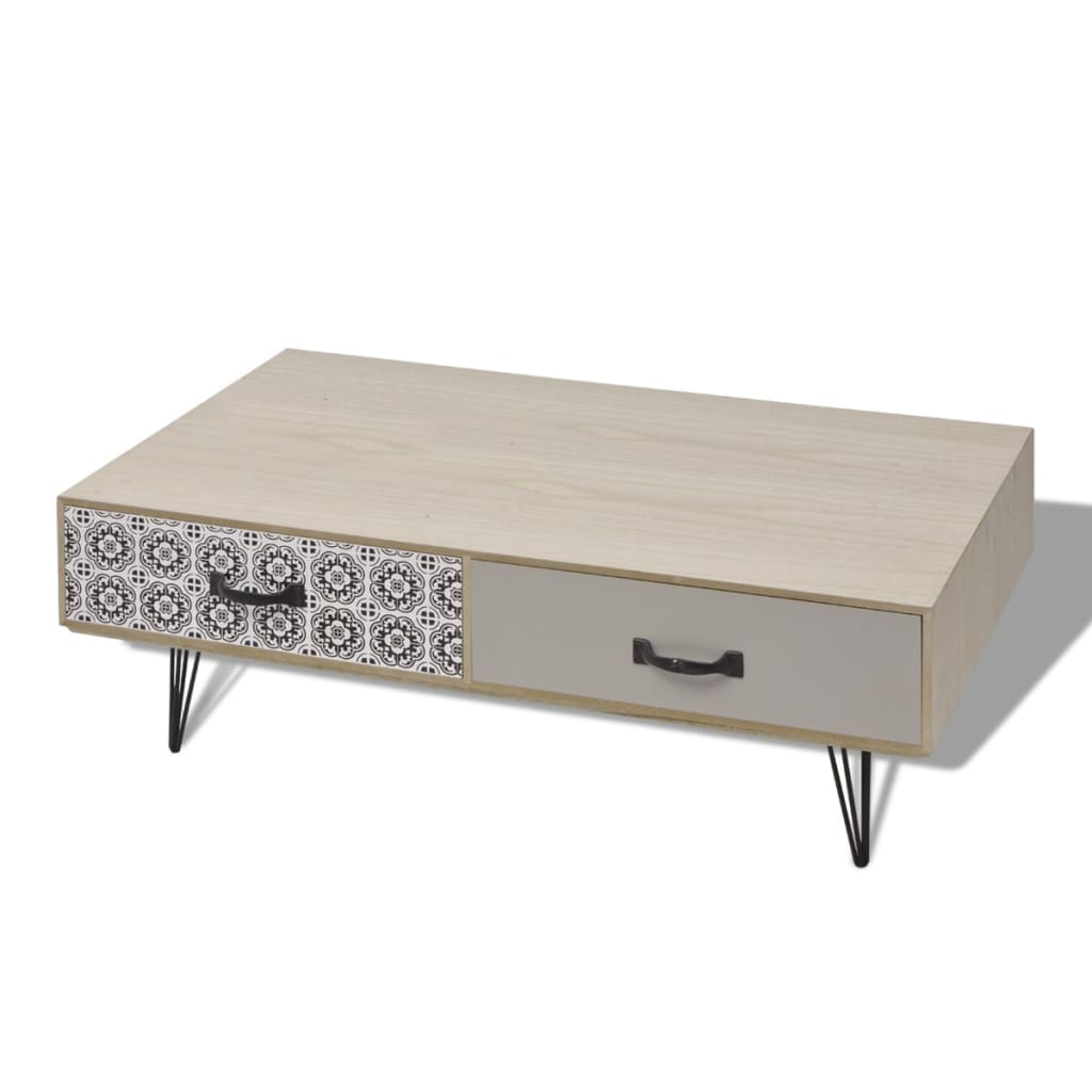 Soffbord 100x60x35 cm beige