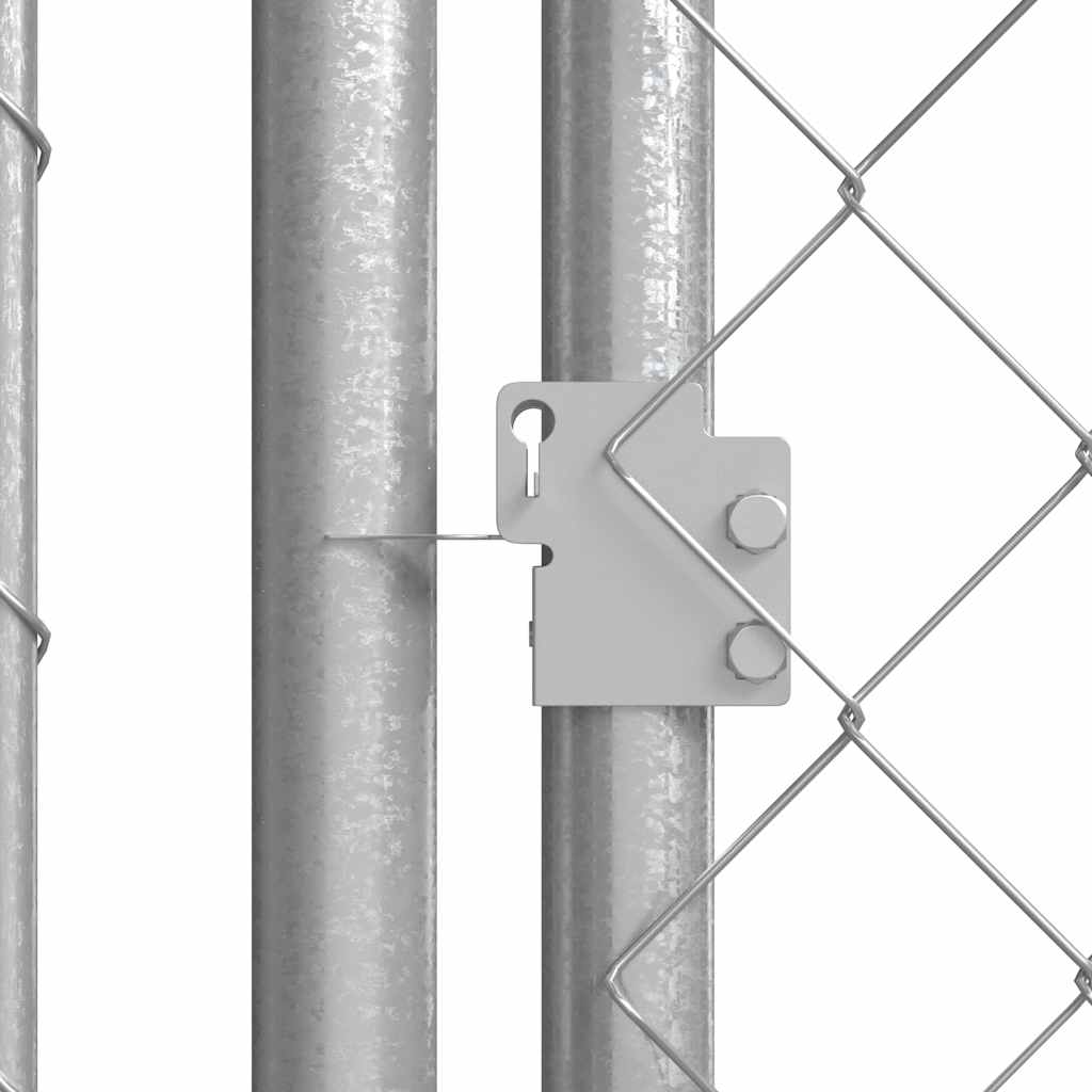 Hundgård med tak för utomhusbruk 7,6x3,8x2,3 m