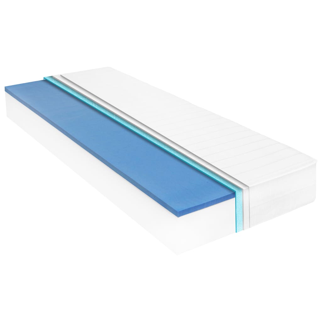 Madrass 90x200 cm viskoelastiskt minnesskum 18 cm H2