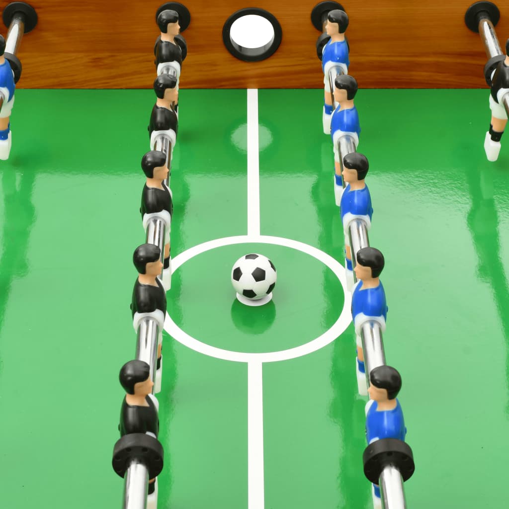 Fotbollsbord hopfällbart 121x61x80 cm ljusbrun