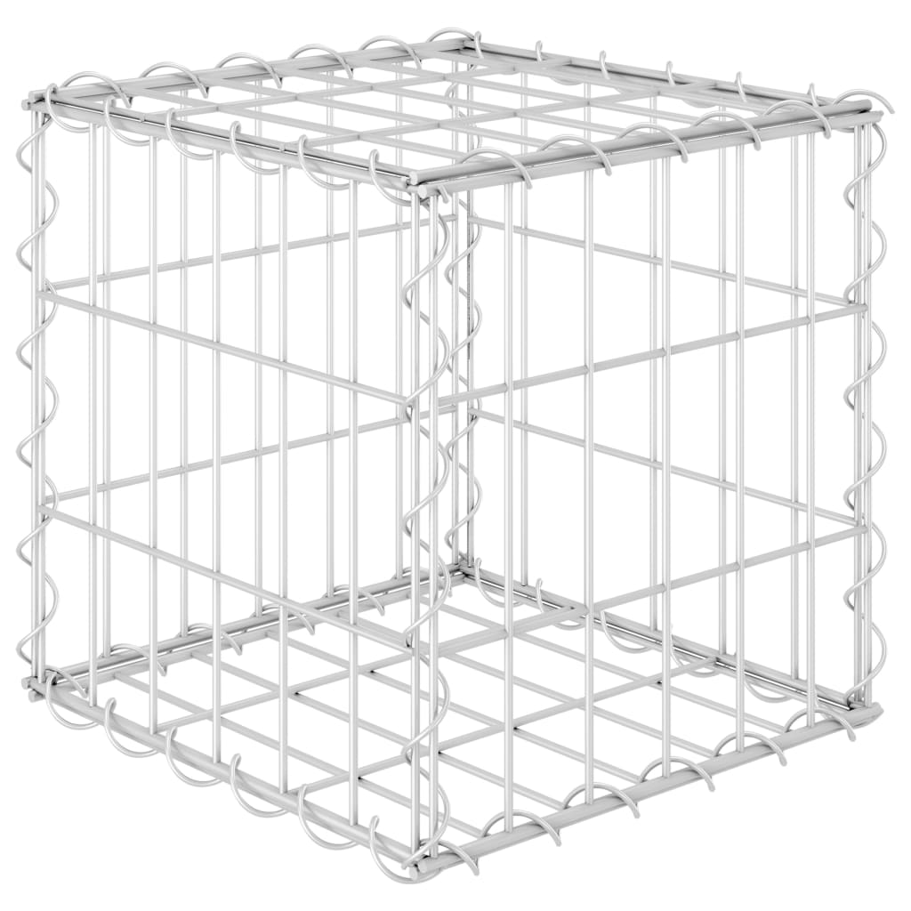 Planteringsgabion upphöjd stål 30x30x30 cm