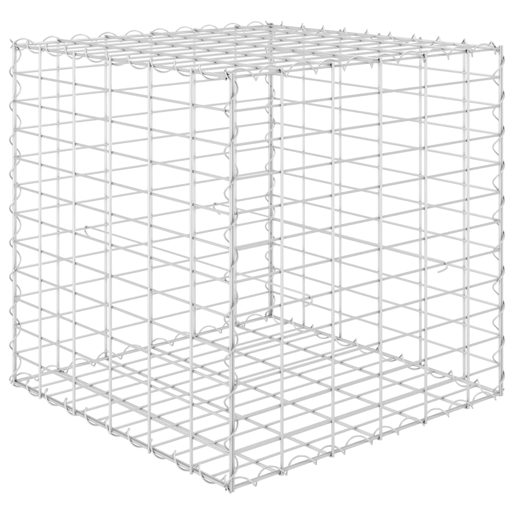 Planteringsgabion upphöjd stål 60x60x60 cm