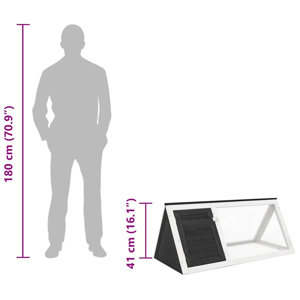 Smådjursbur grå trä