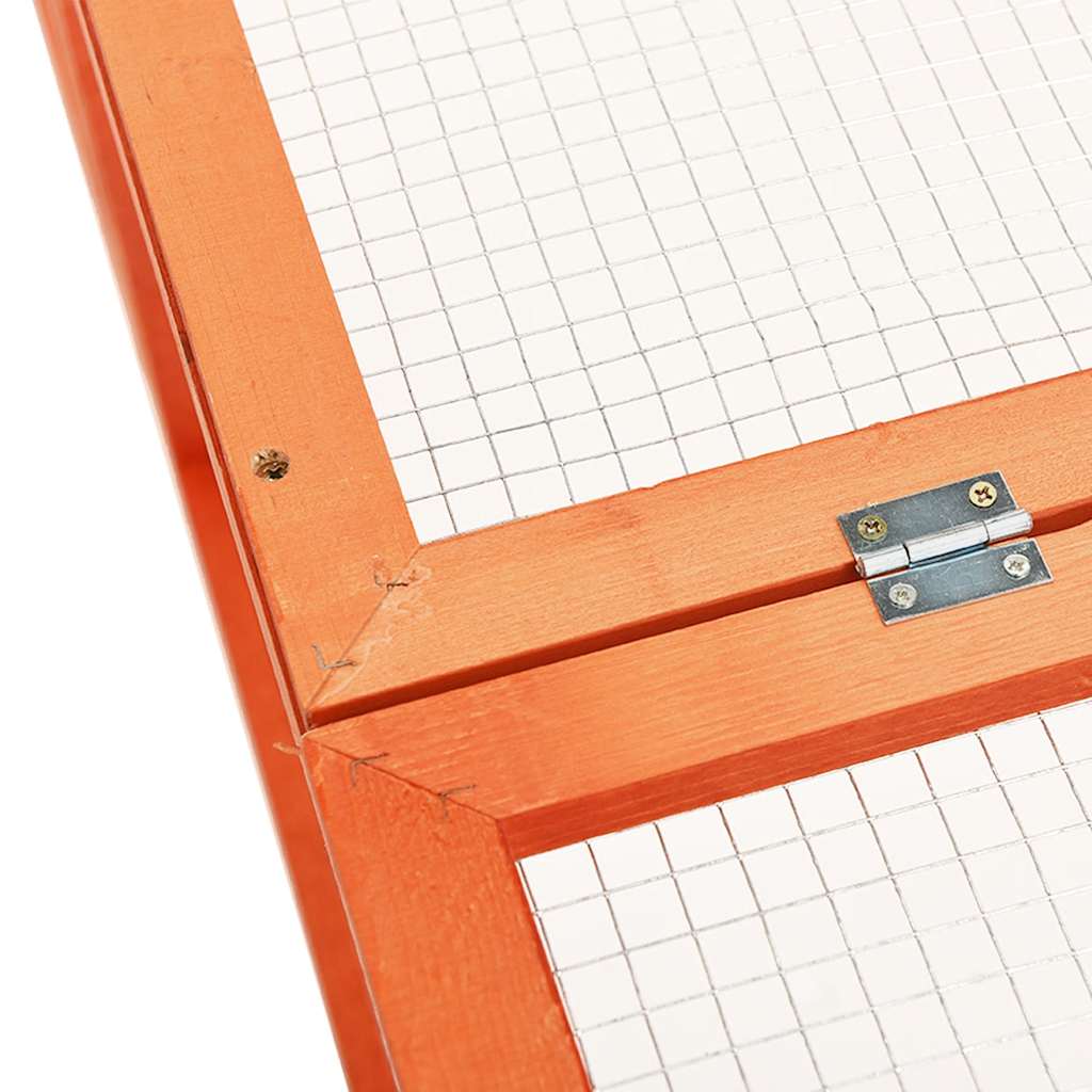 Kaninbur 183x90x46,5 cm massivt granträ