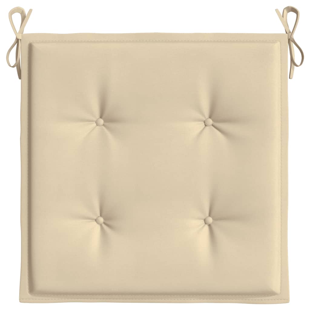 Stolsdynor 2 st beige 50x50x4 cm oxfordtyg