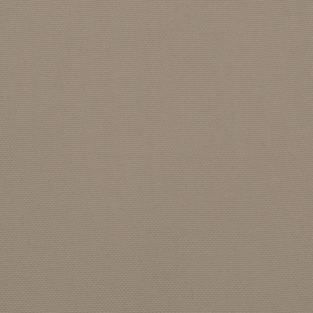 Bänkdyna för trädgården taupe 100x50x4 cm oxfordtyg