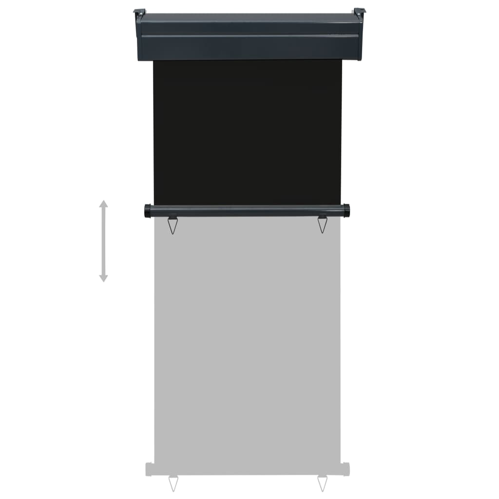 Balkongmarkis 85x250 cm svart