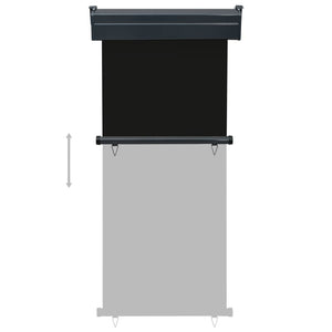 Balkongmarkis 85x250 cm svart