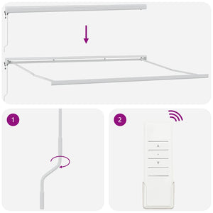 Markisram Vit 500 × 300 cm Aluminium