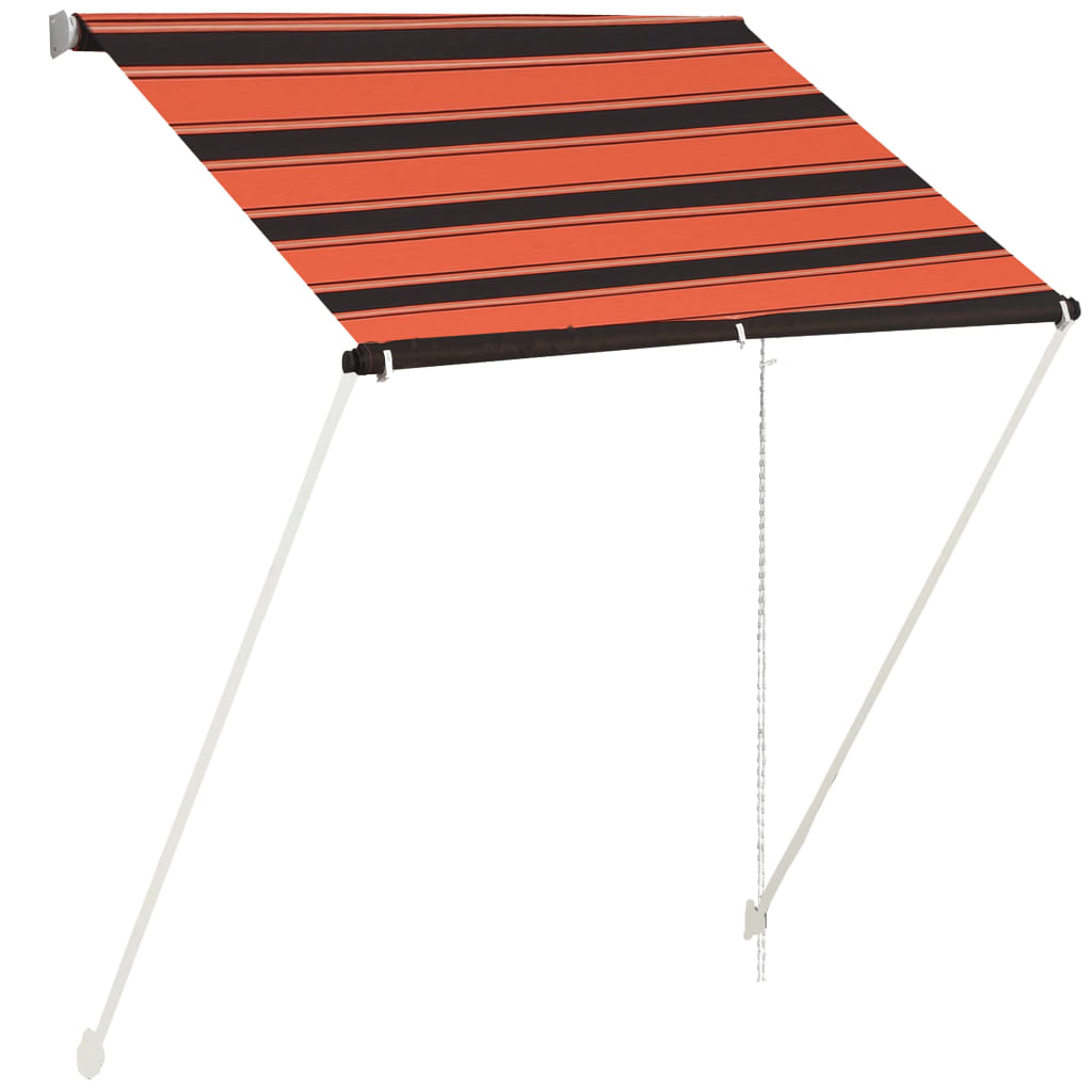 Markis 150x150 cm orange och brun