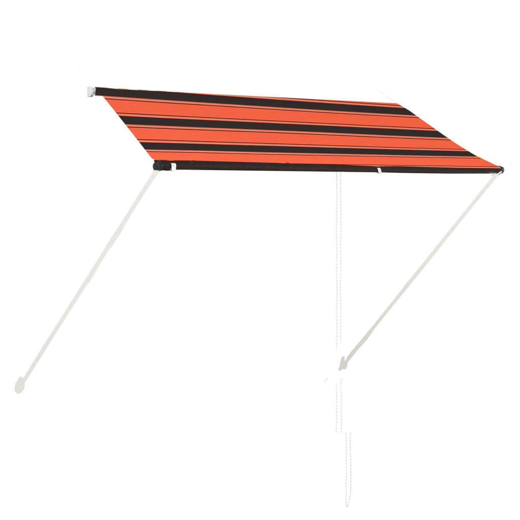 Markis 250x150 cm orange och brun