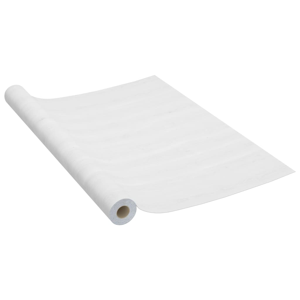 Dekorplast vitt trä 500x90 cm PVC