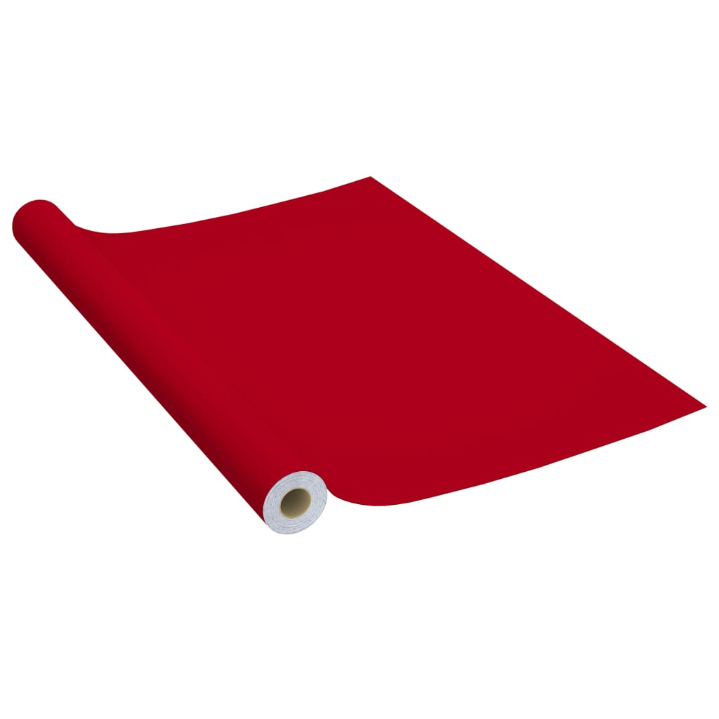 Dekorplast röd 500x90 cm PVC