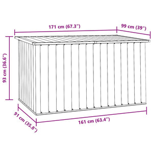 Dynbox brun 171x99x93 cm