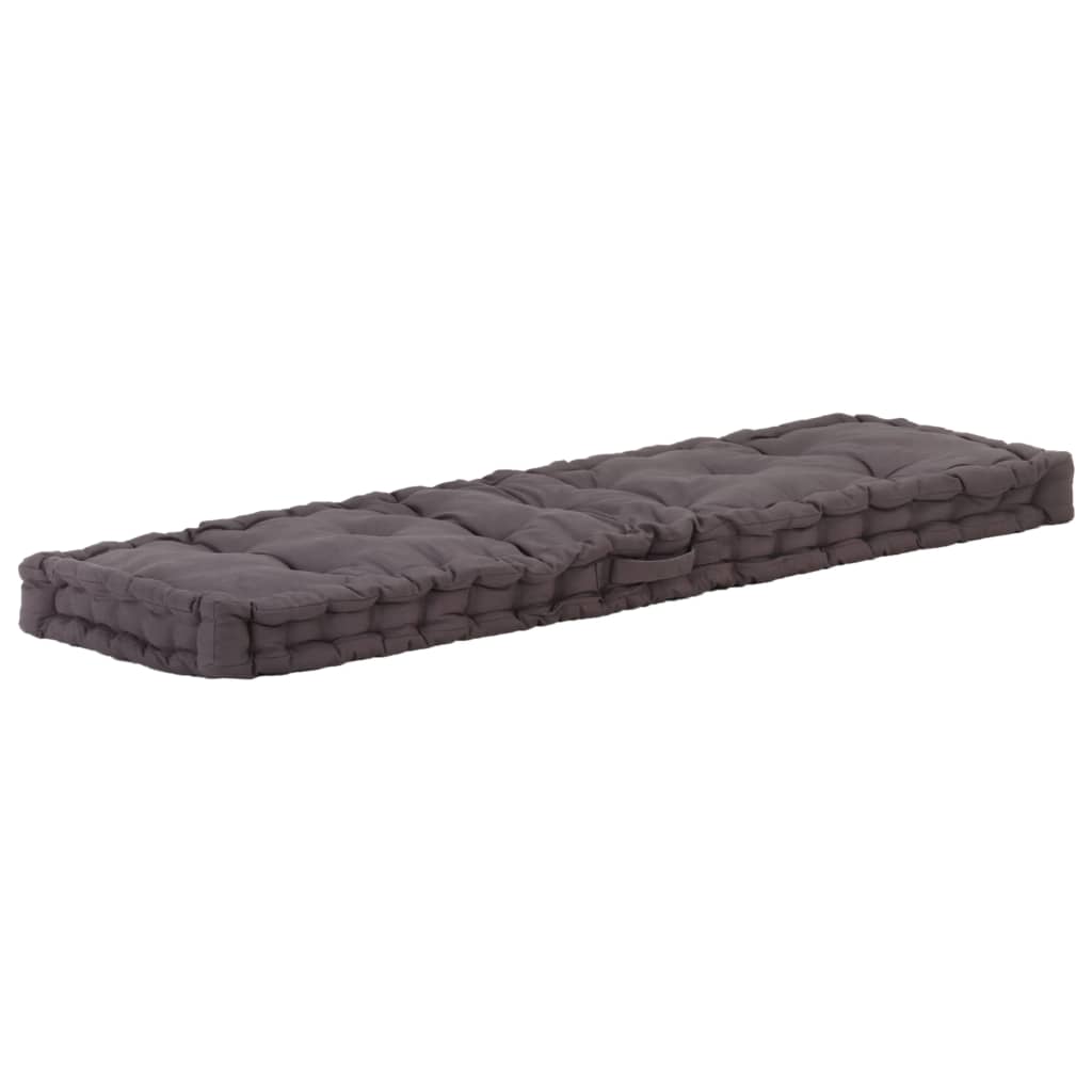 Dyna till pallsoffa bomull 120x40x7 cm antracit