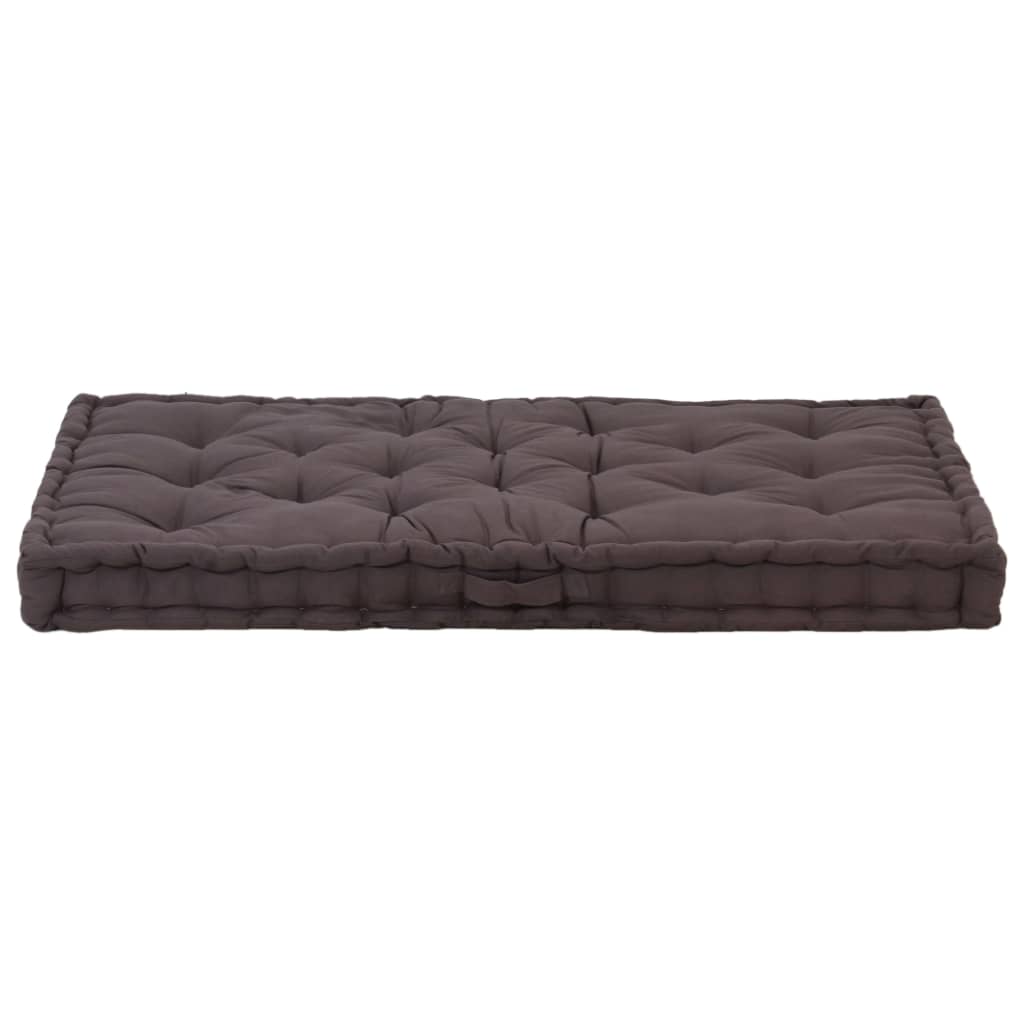 Dyna till pallsoffa bomull 120x80x10 cm antracit