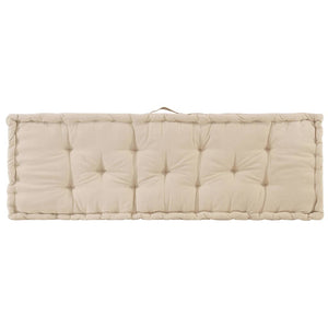 Dyna till pallsoffa bomull 120x40x7 cm beige