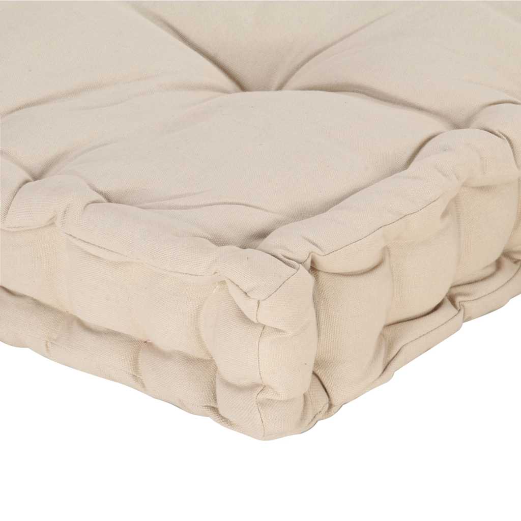 Dyna till pallsoffa bomull 120x40x7 cm beige