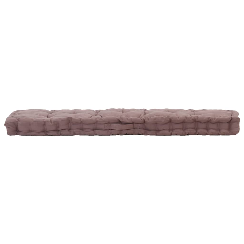 Dyna till pallsoffa bomull 120x40x7 cm taupe