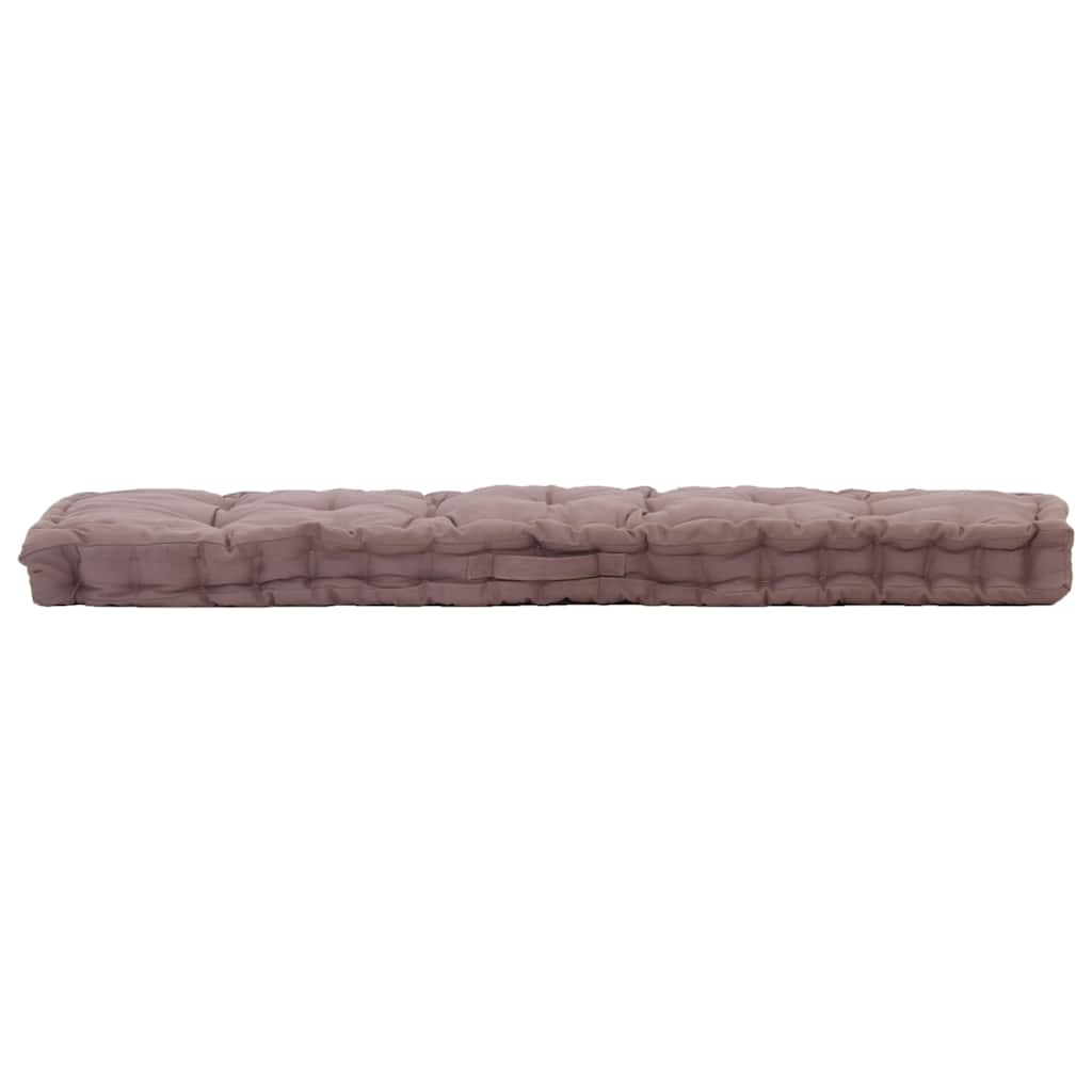Dyna till pallsoffa bomull 120x40x7 cm taupe