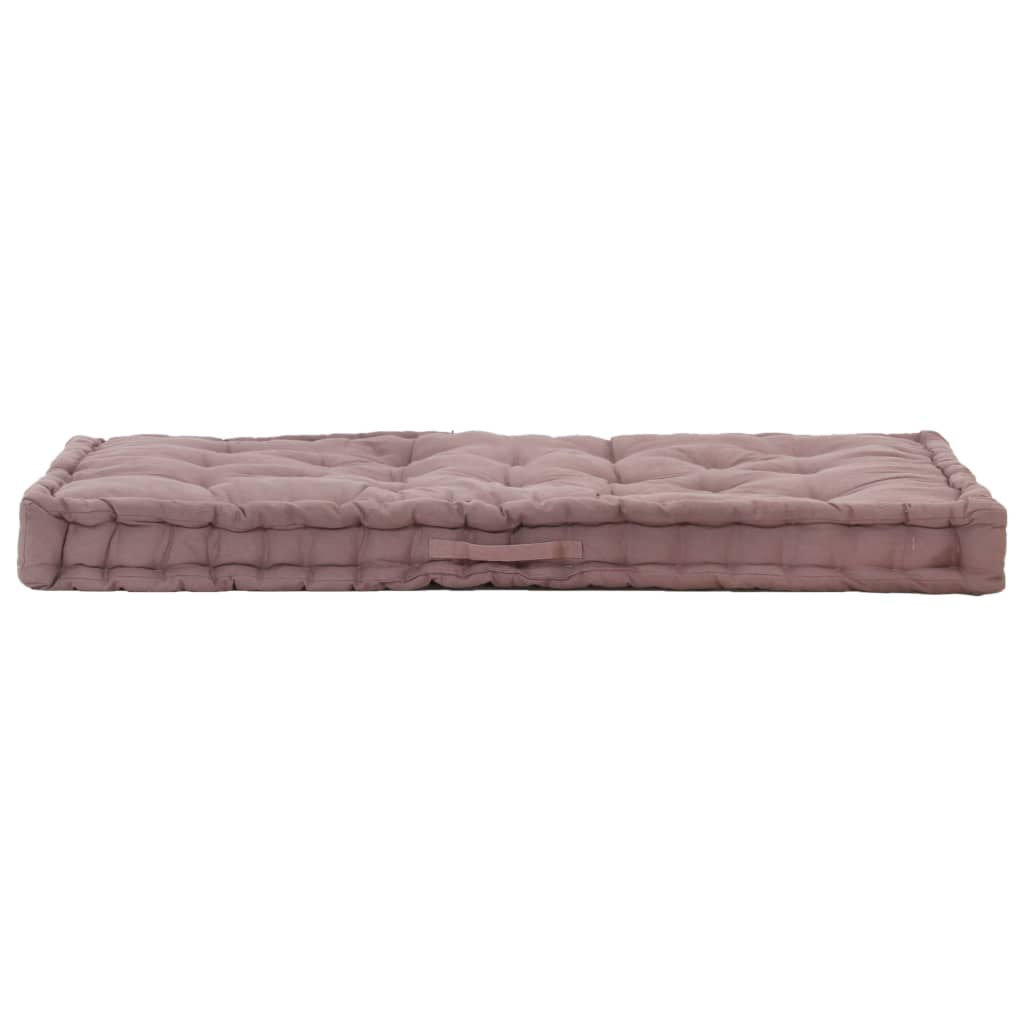 Dyna till pallsoffa bomull 120x80x10 cm taupe