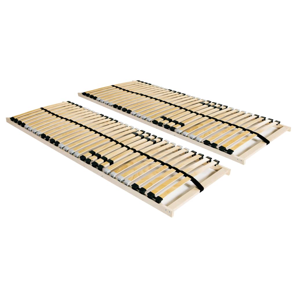 Ribbotten med 28 ribbor 2 st 7 zoner 80x200 cm