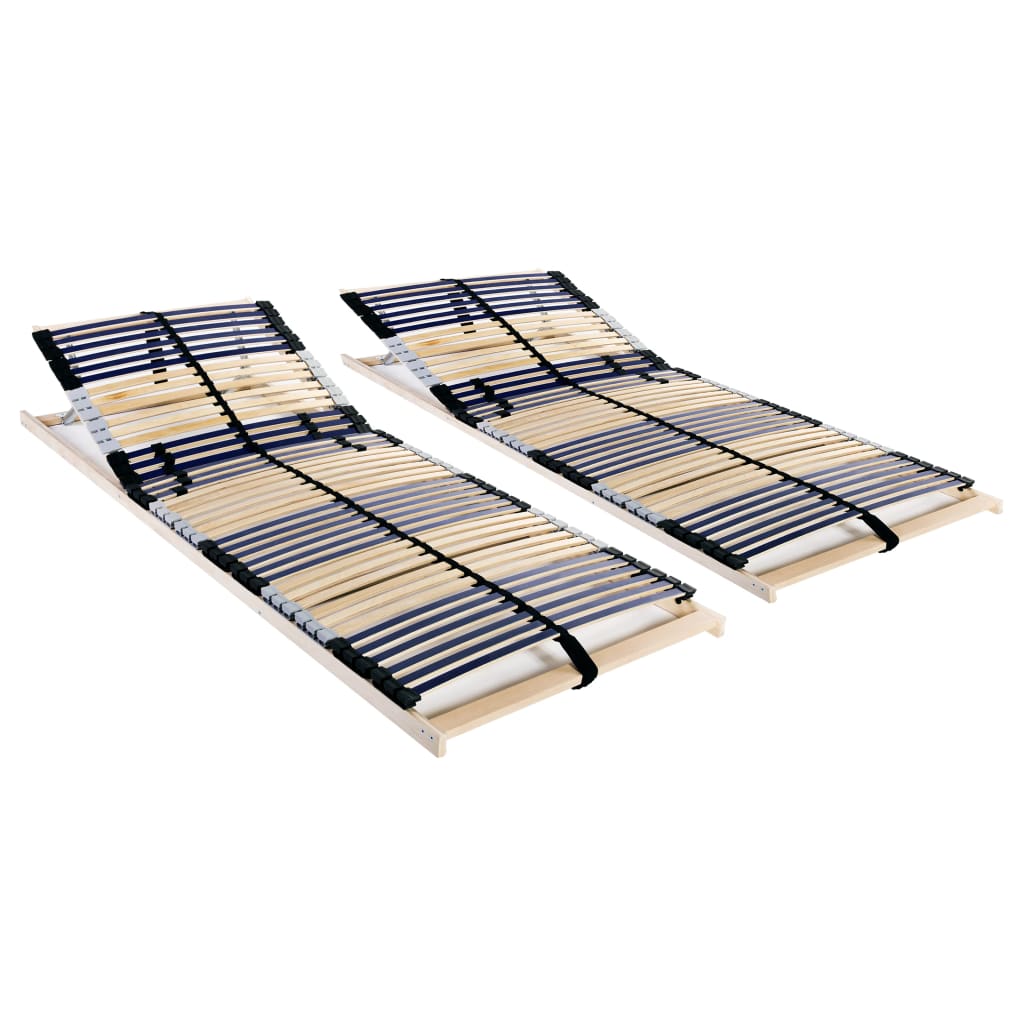 Ribbotten med 42 ribbor 2 st 7 zoner 80x200 cm