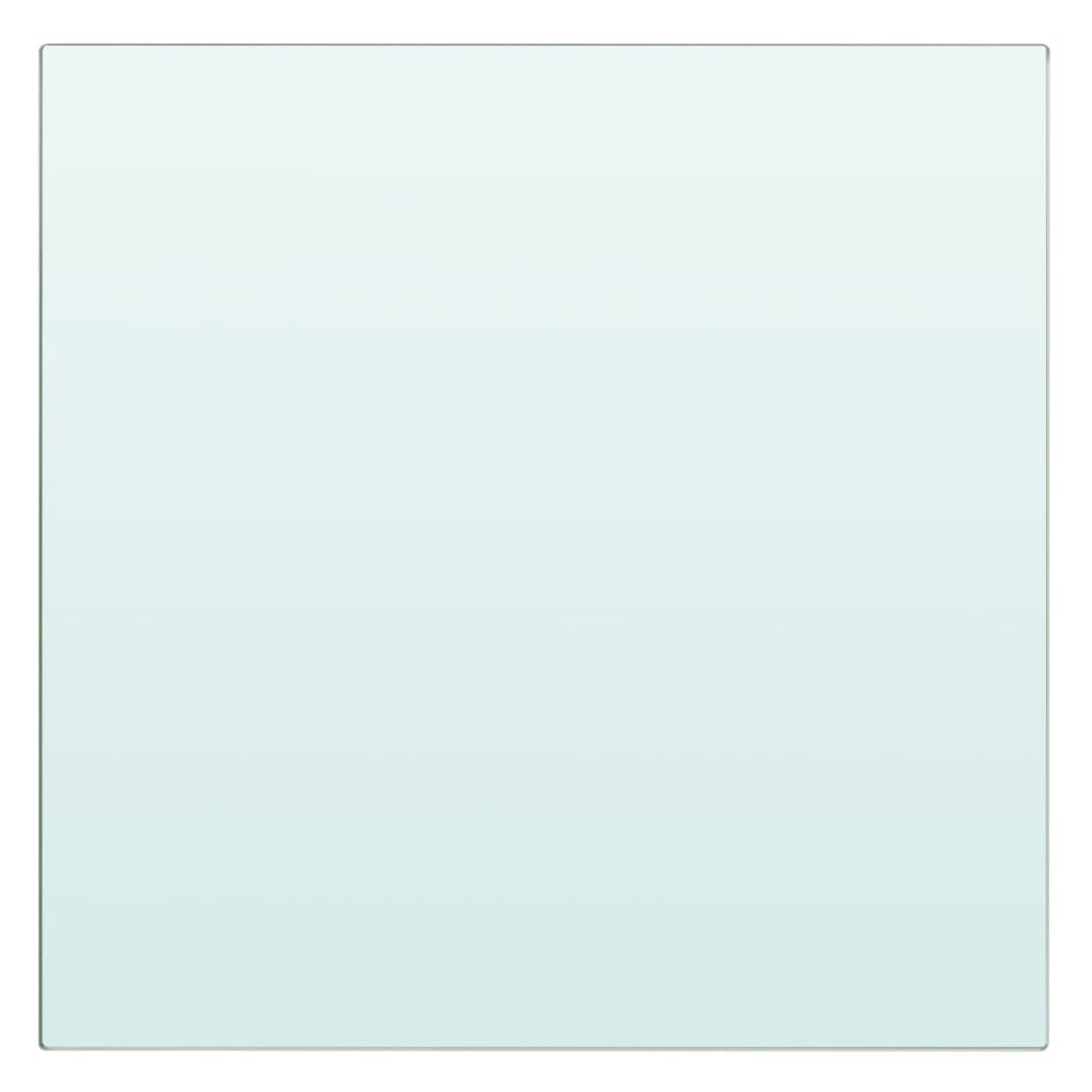 Hyllplan 2 st glas genomskinlig 30x25 cm