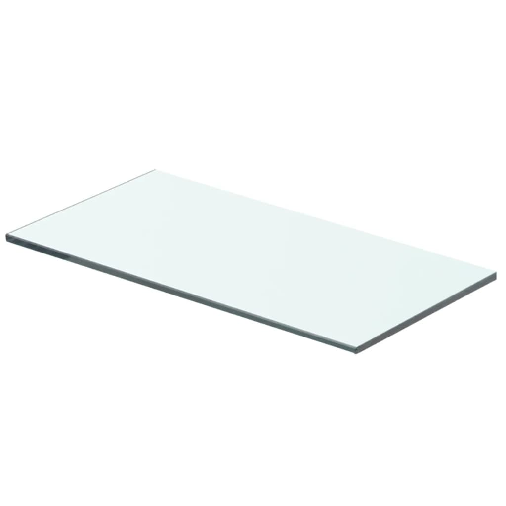 Hyllplan 2 st glas genomskinlig 40x15 cm