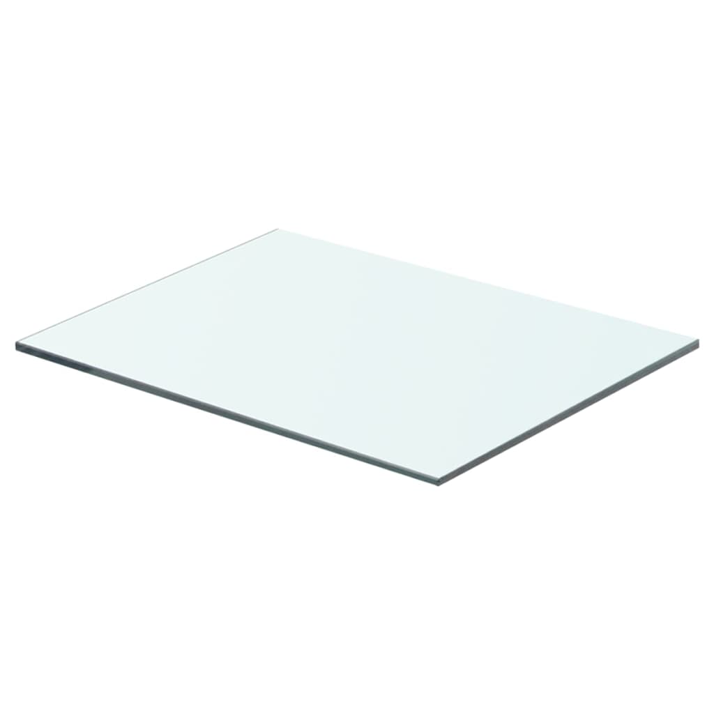 Hyllplan 2 st glas genomskinlig 40x25 cm