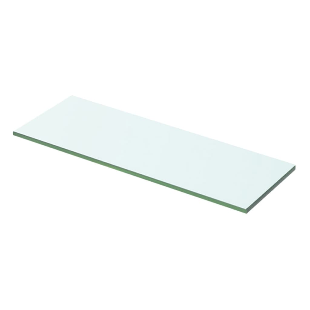 vidaXL Hyllplan 2 st glas genomskinlig 50x12 cm